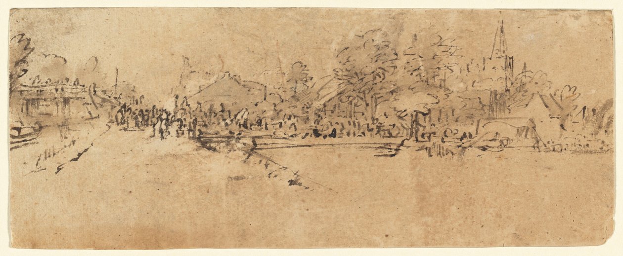 Udsigt over Diemen af Rembrandt van Rijn
