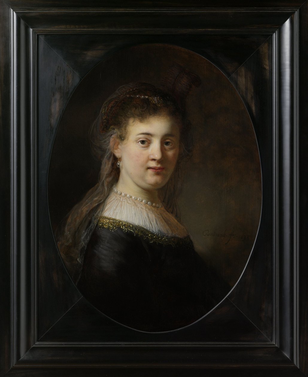 Ung kvinde i fantasykostume, 1633 af Rembrandt van Rijn