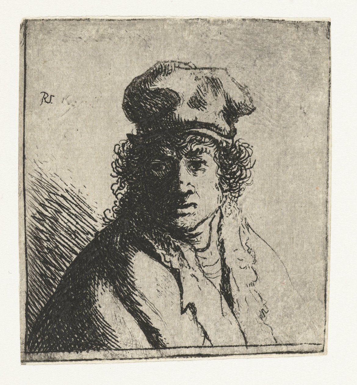Ung mand i kasket: buste af Rembrandt van Rijn