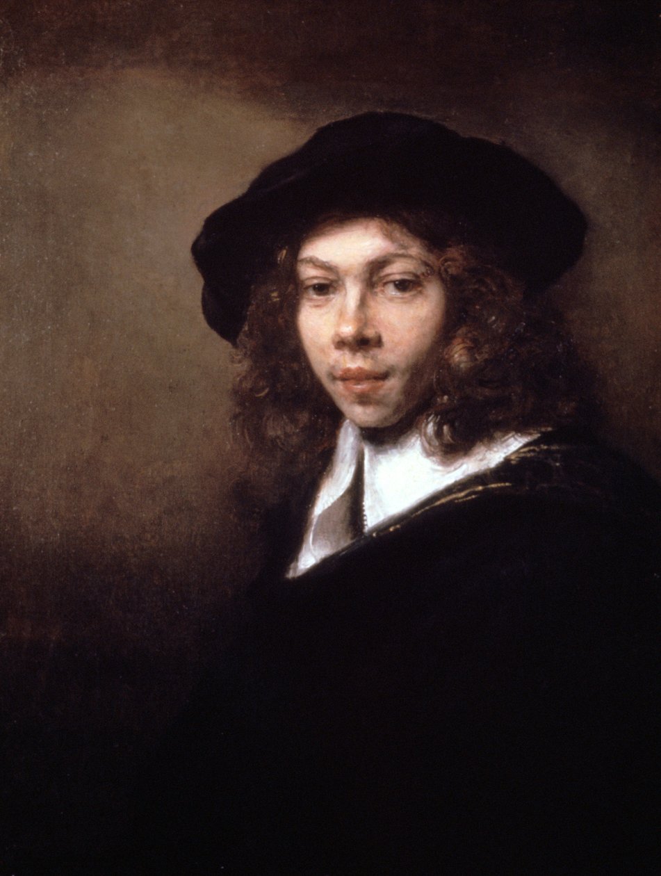 Ungdom i sort kasket, 1666 af Rembrandt van Rijn