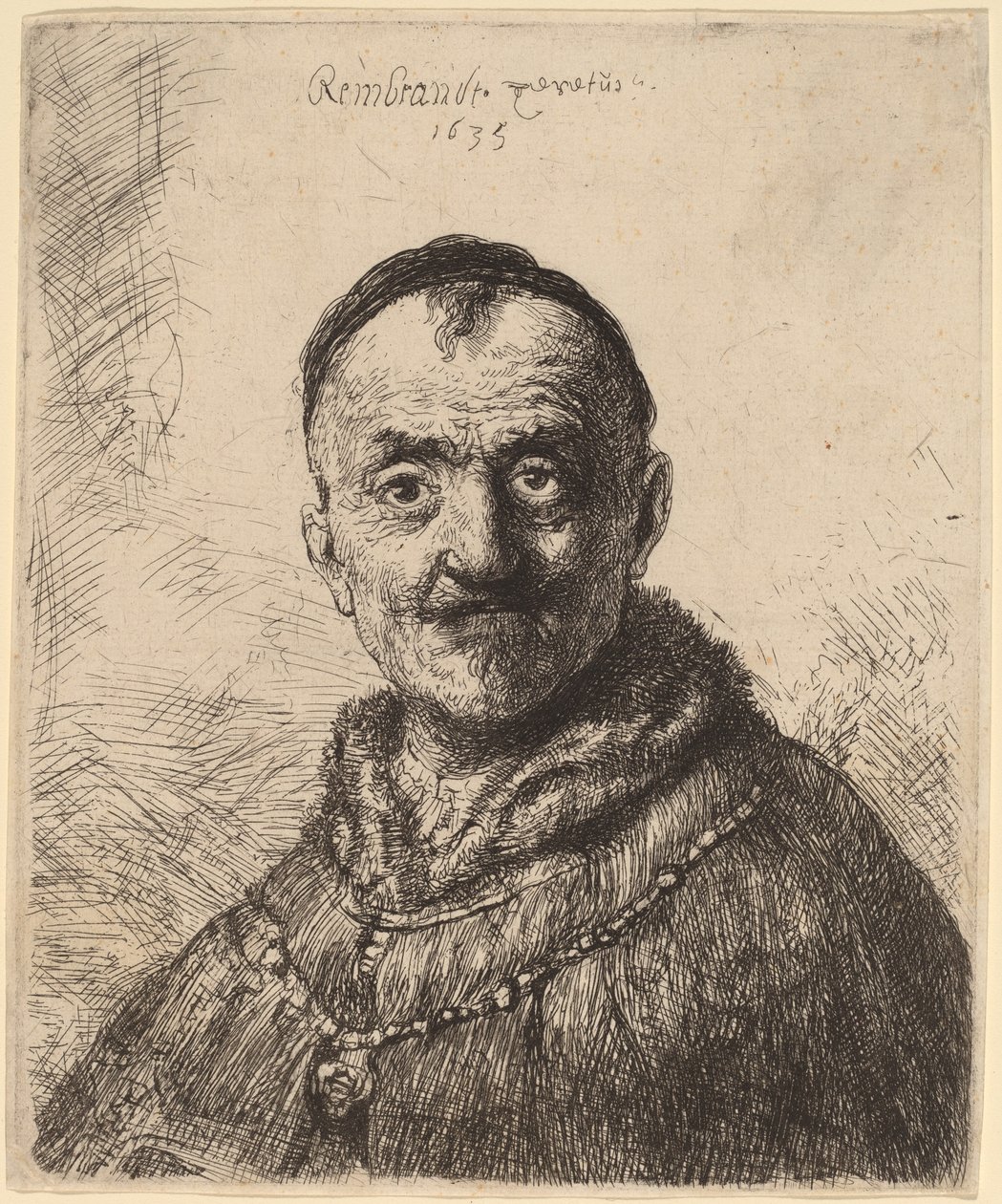 Det første orientalske hoved af Rembrandt van Rijn and Studio of Rembrandt