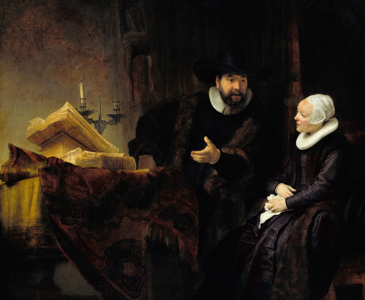 Den menonitiske prædikant Anslo og hans kone af Rembrandt van Rijn