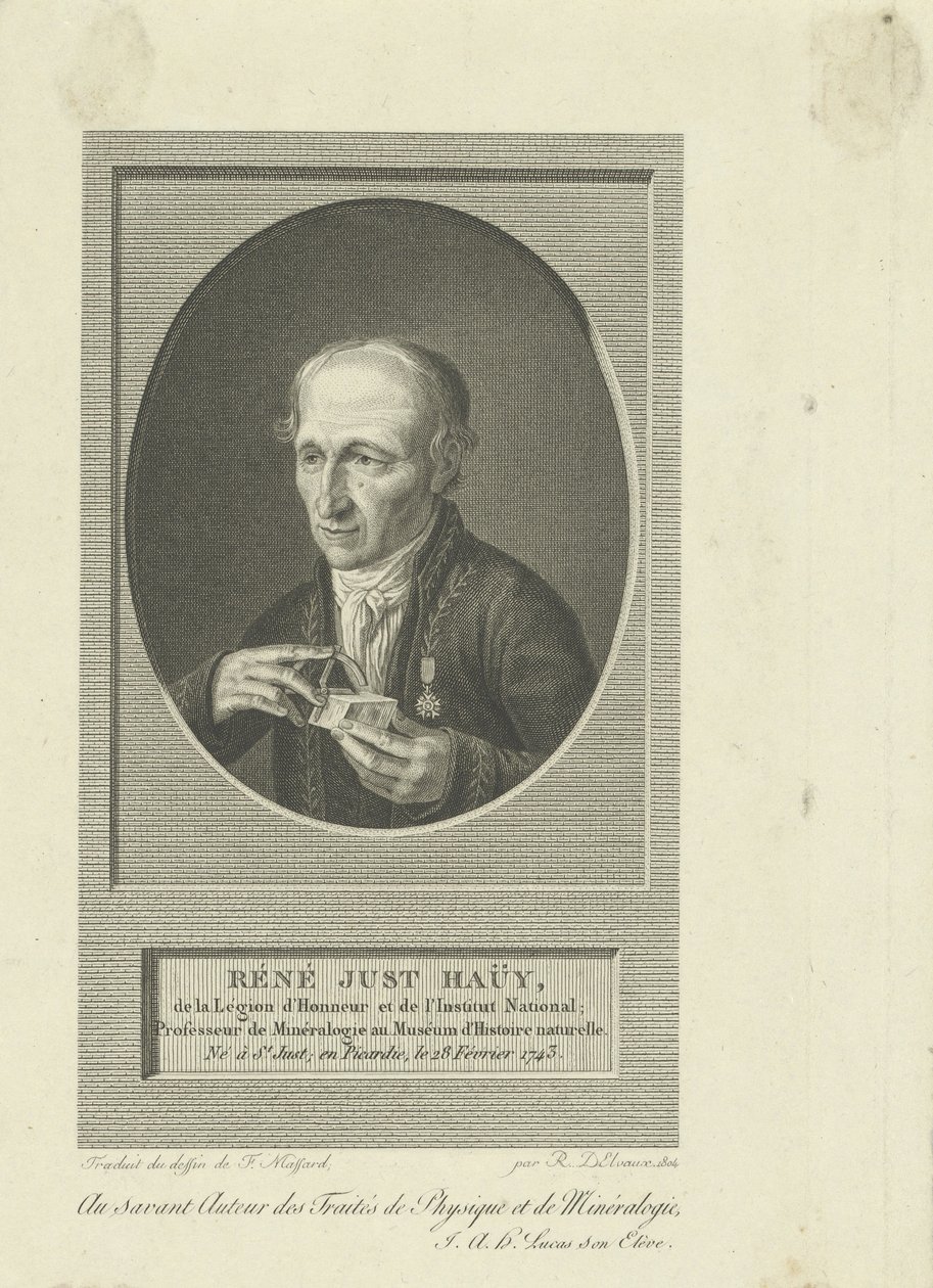Portræt af René-Just Haüy 1743-1822, 1804. af Remi Henri Joseph Delvaux