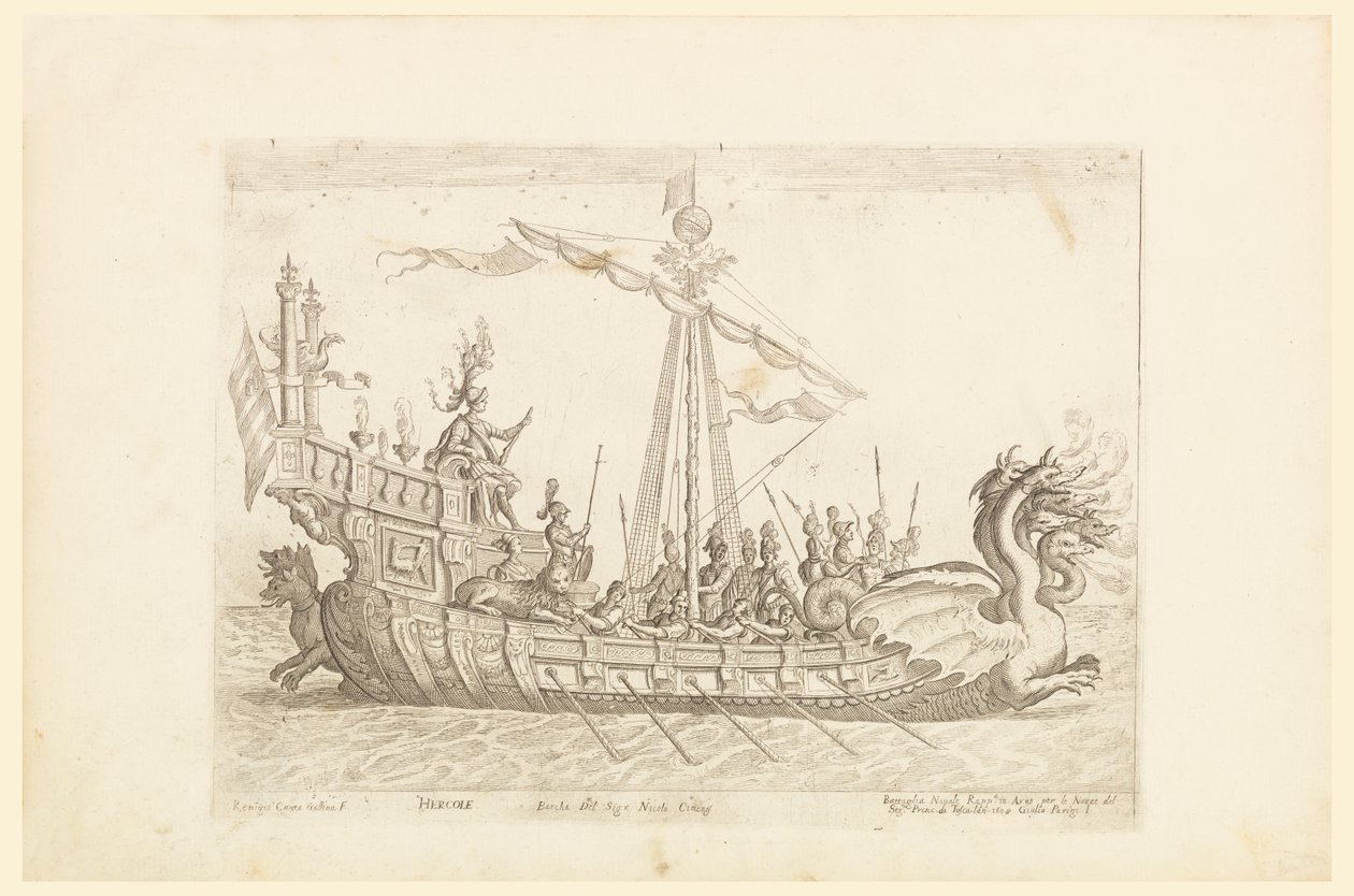 Hercole barca del Sig. Nicolo Cimenes, fra Vessels of the Argonauts til bryllupsfejringen af Cosimo de