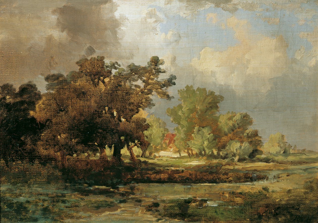 Motiv fra Oosterhout i Holland af Remigius Adrianus van Haanen