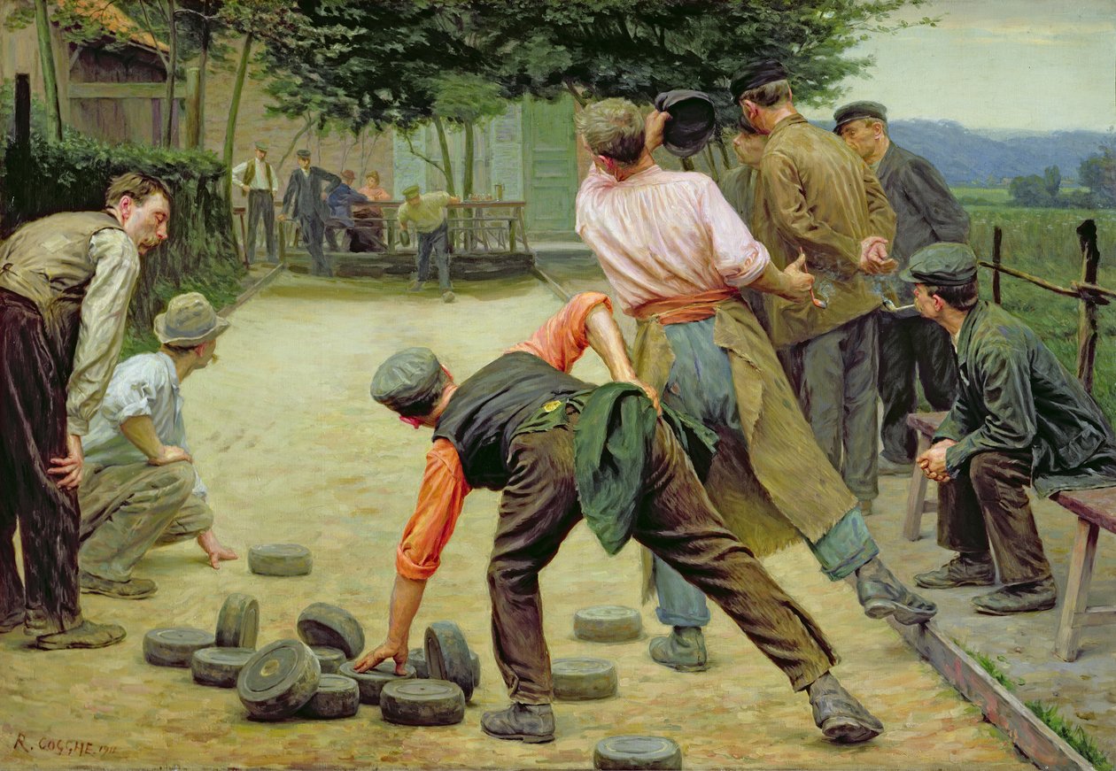 Et spil om Bourles i Flandern, 1911 af Remy Cogghe
