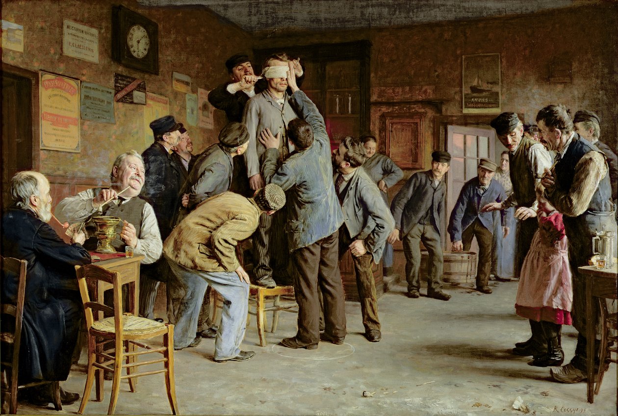 Det uventede fodbad, 1895 af Remy Cogghe
