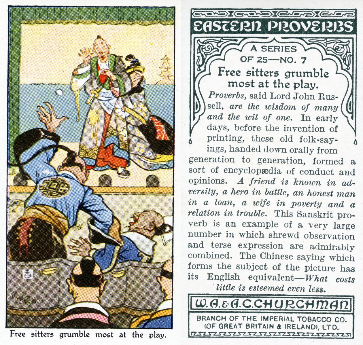 "De frie siddende griner mest over spillet", 1931 (se også 498206) af René Bull