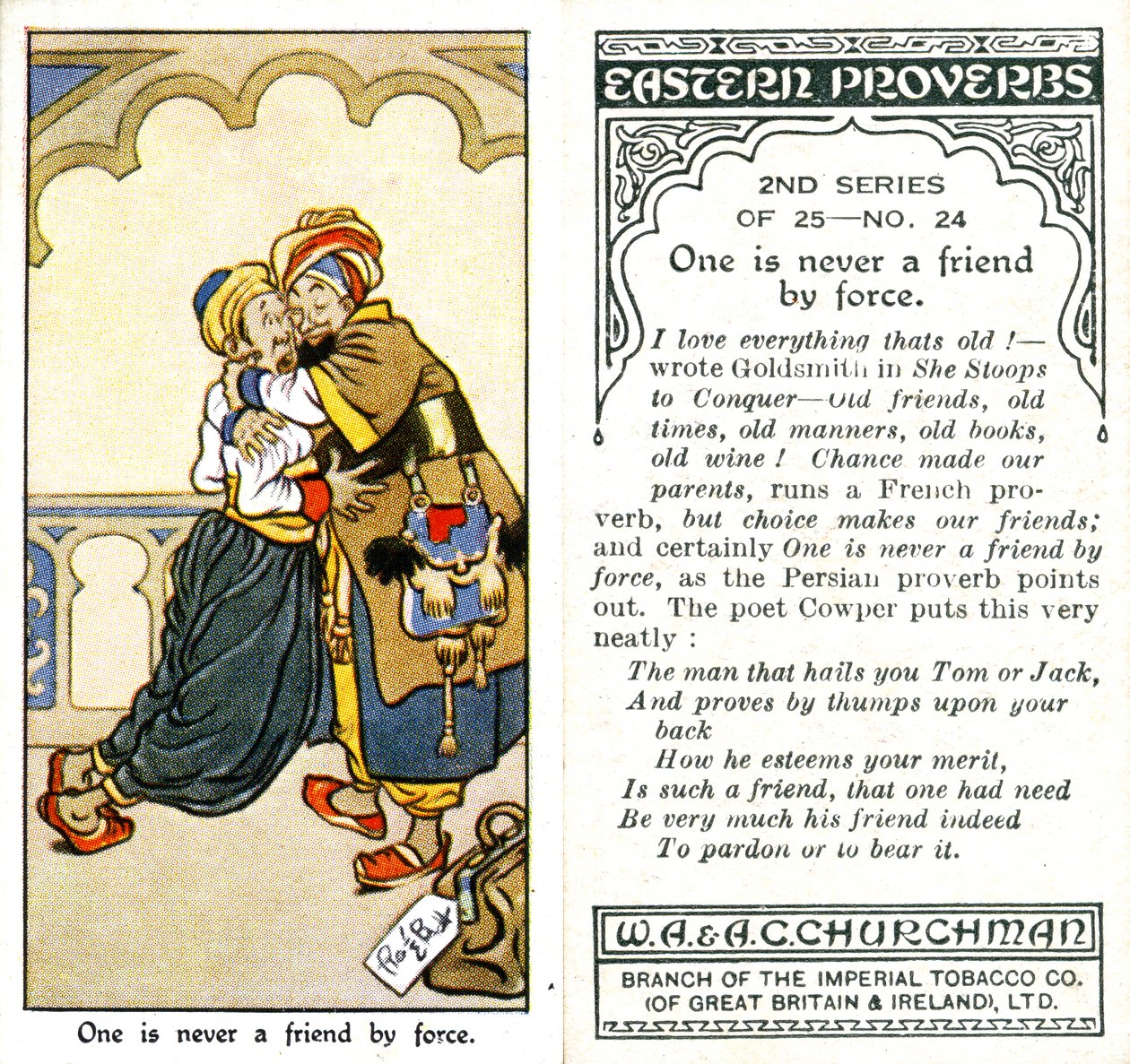 Man er aldrig en ven med magt, 1932 af René Bull