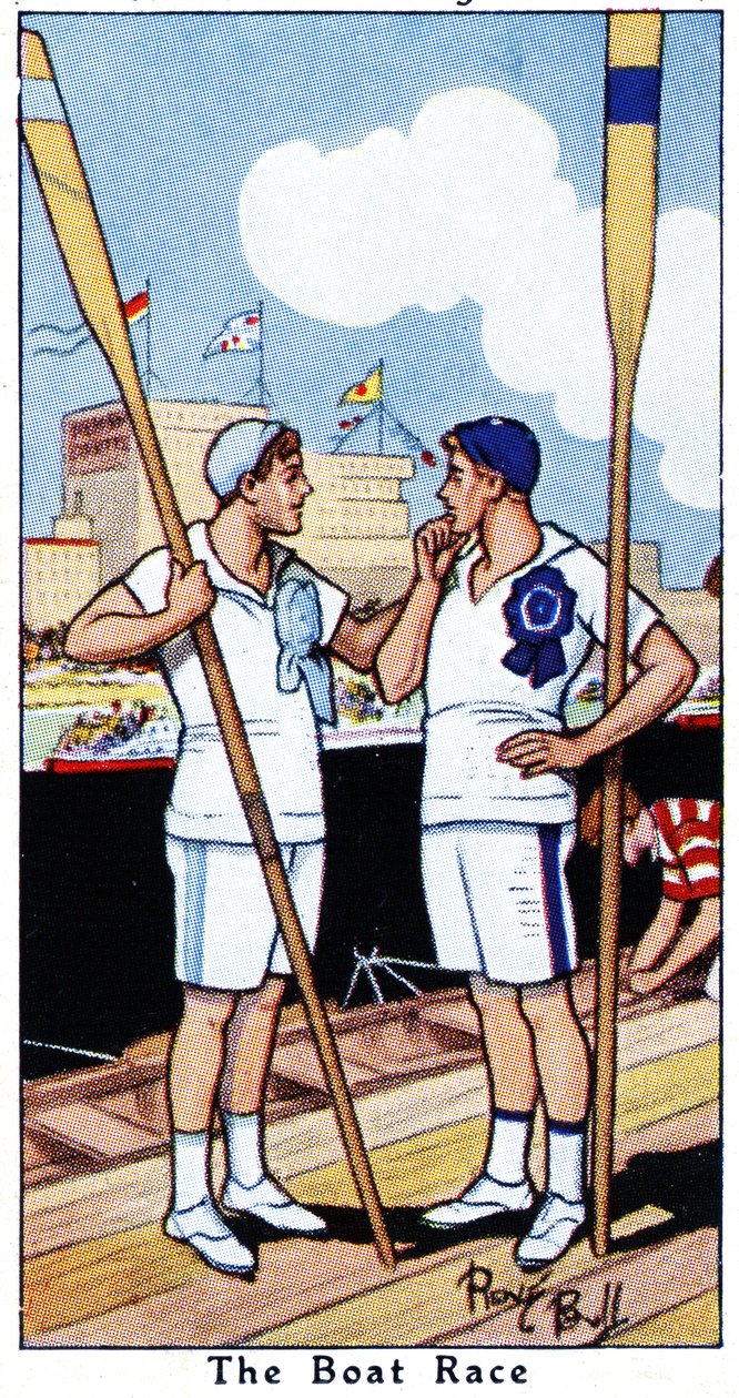 The Boat Race, 1936 af René Bull