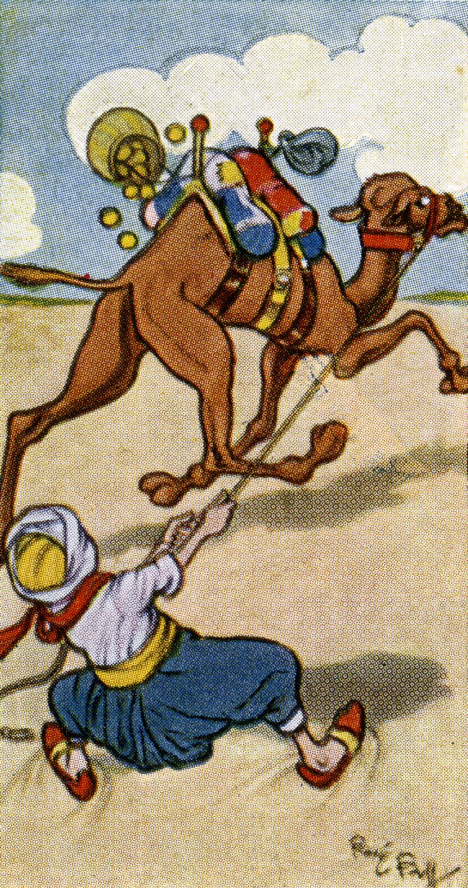 Kamelføreren har sine planer, og kamelen har sine, 1932 af René Bull