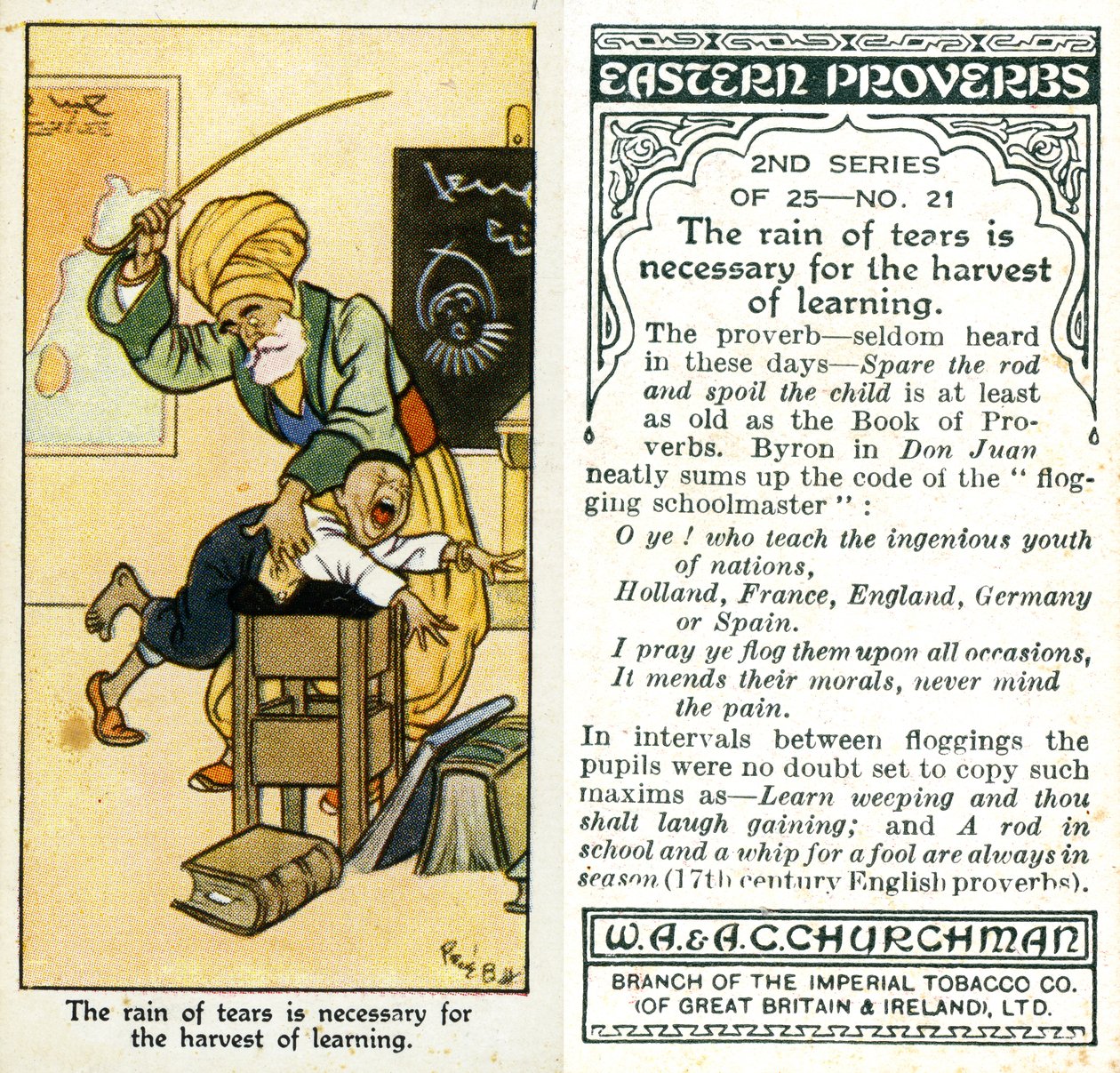 Tåreregnen er nødvendig for lærdommens høst, 1932 af René Bull