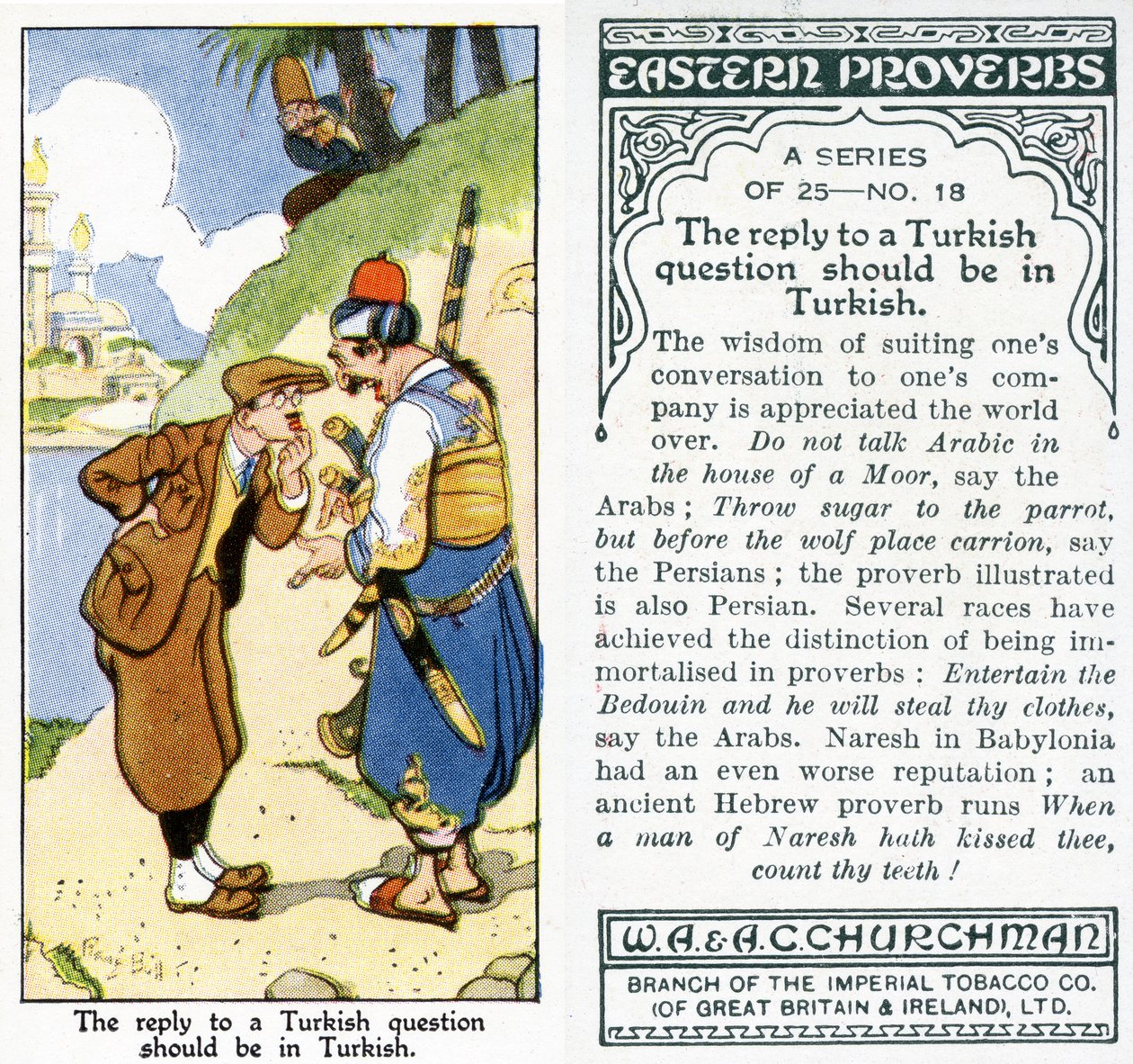 Svaret på et tyrkisk spørgsmål skal være på tyrkisk, 1931 (se også 498200) af René Bull