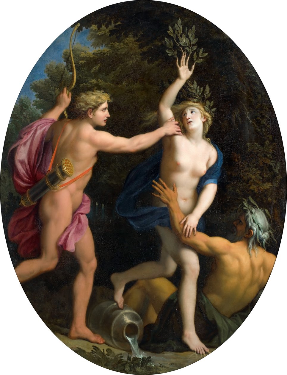 Apollo og Daphne af René Antoine Houasse