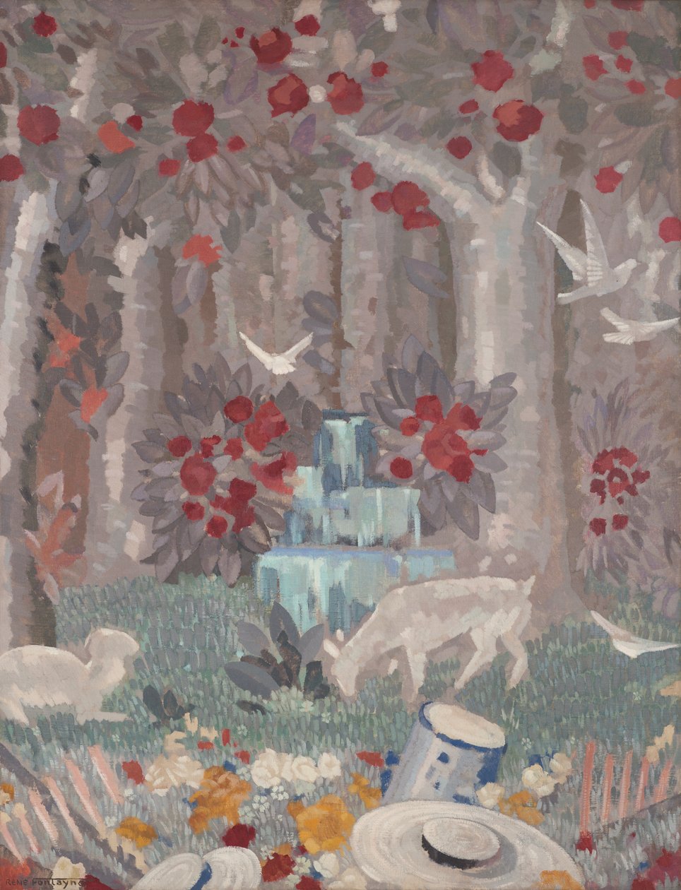 Dekorativt panel (fragment) af René Fontayne