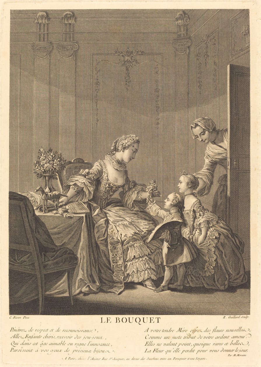 Buketten af René Gaillard after Charles Eisen