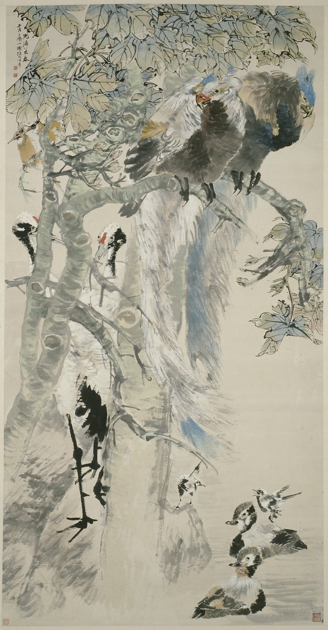 De fem dyder, Qing-dynastiet, 1895 af Ren Yi
