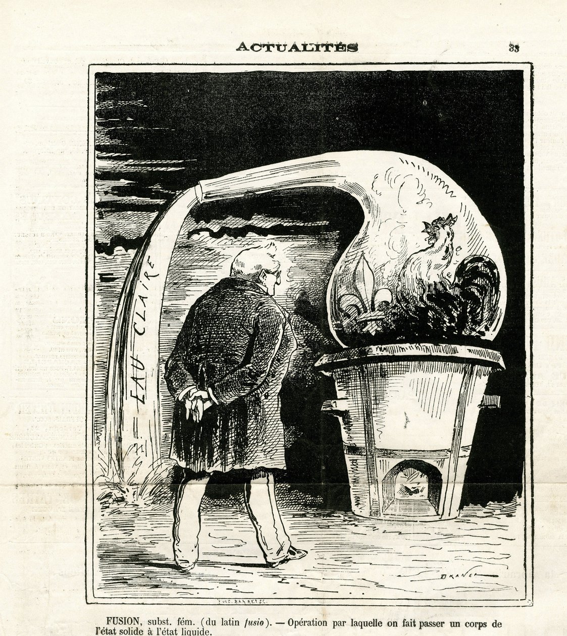Illustration af Jules Renard Draner (1833-1926) i Le Charivari af Renard Jules Draner