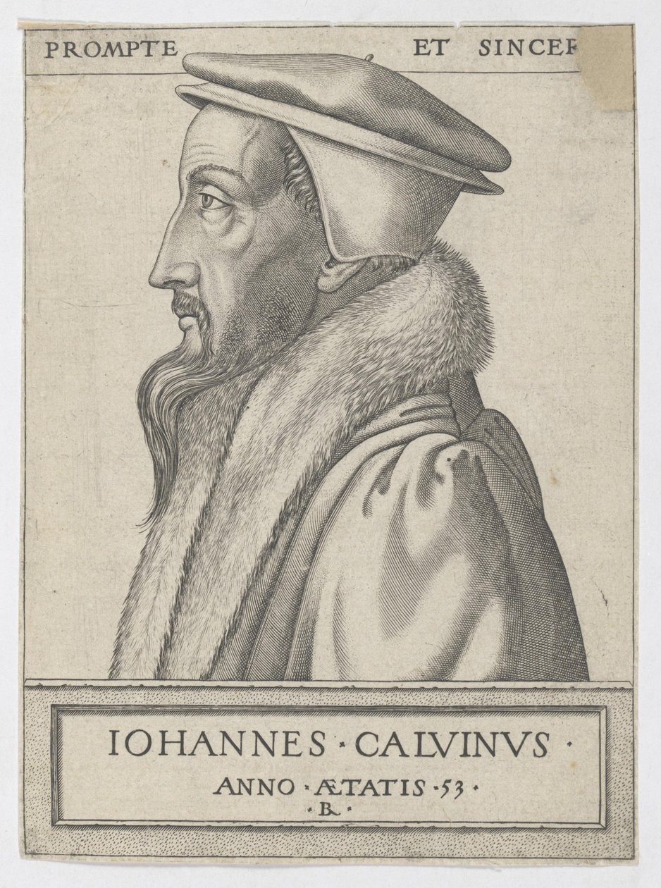 Jean Calvin på treoghalvtreds år gammel af Rene Boyvin