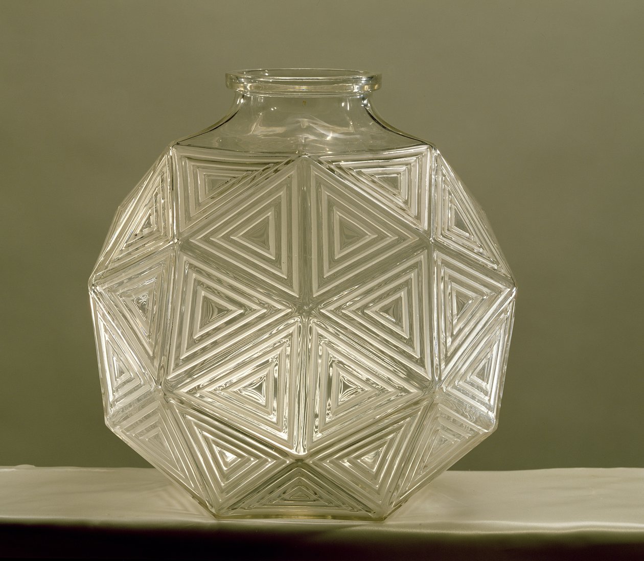 Nanking-vase, 1925 (klart og matteret glas) af Rene Jules Lalique
