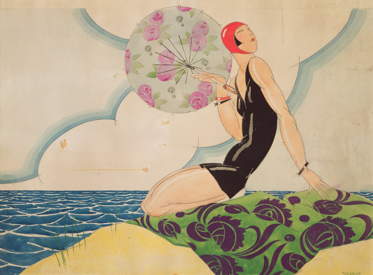 Badende, ca.1925 af Rene Vincent