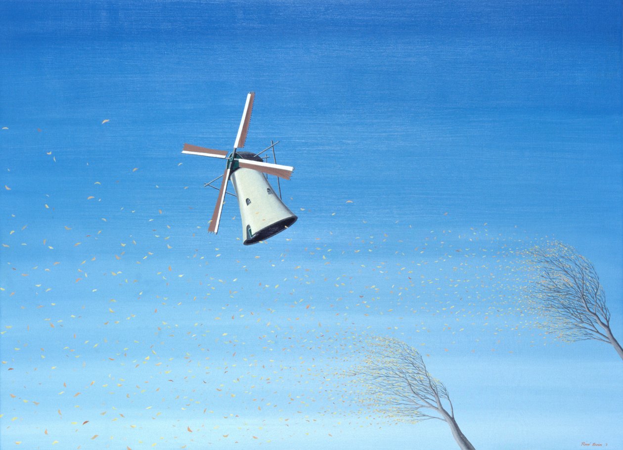 Efterår i Holland, 2001, olie på lærred af Rene Boin