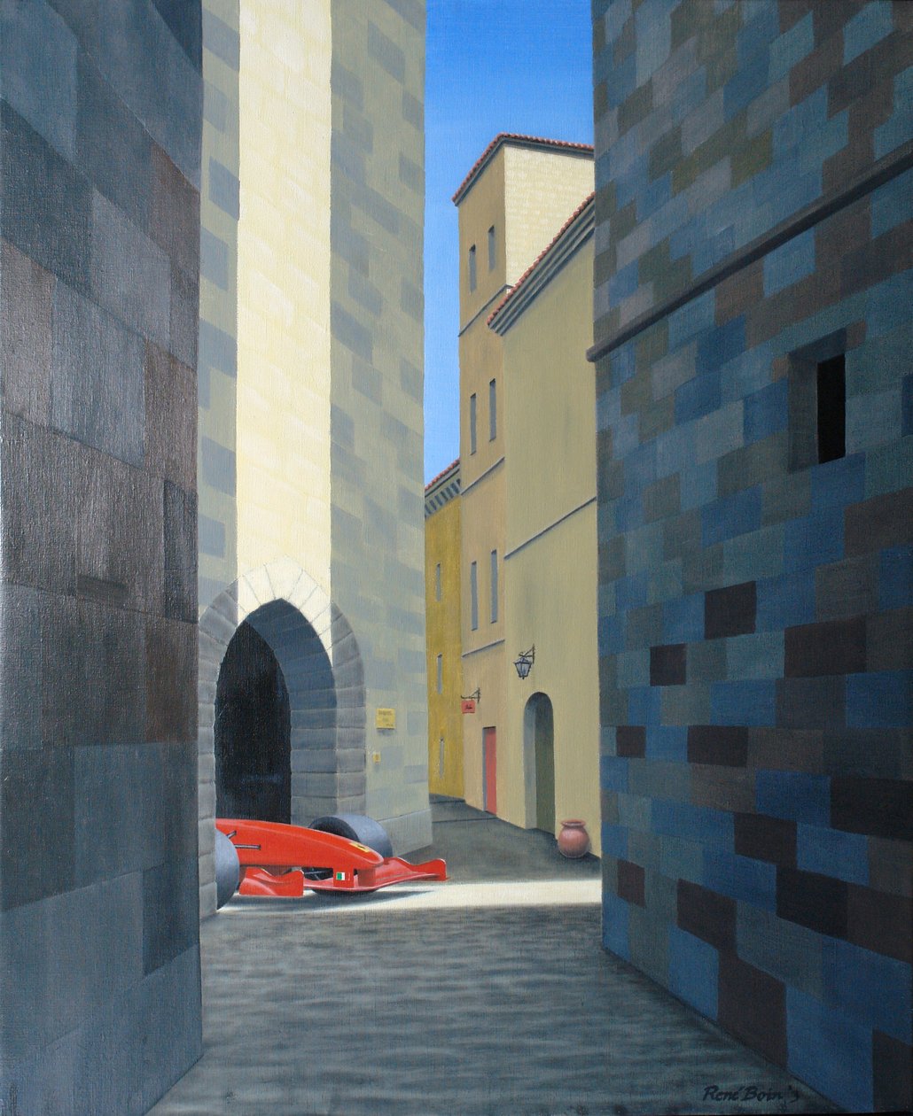 Italiensk, 2003, Olie på lærred af Rene Boin