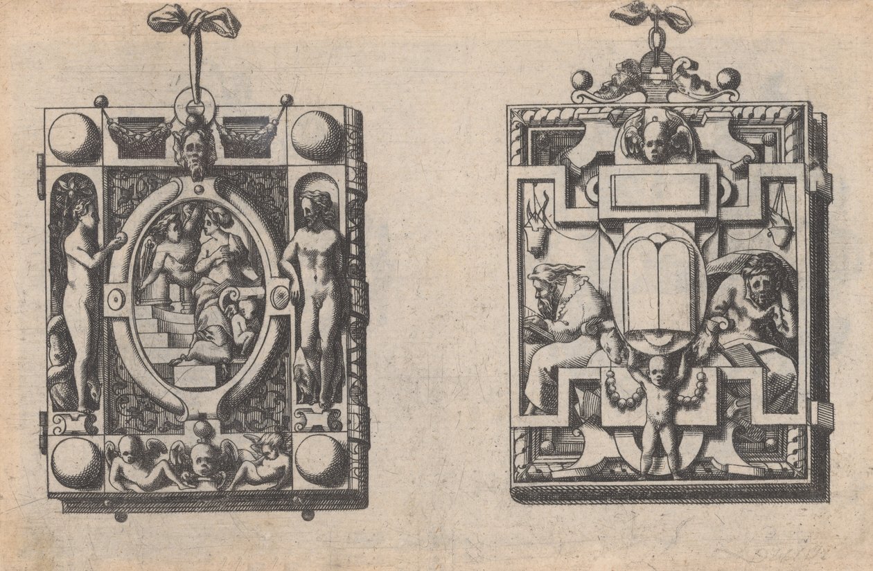 Smykke- og Bijouteridesign, ca. 1600-1645. af Rene Boyvin