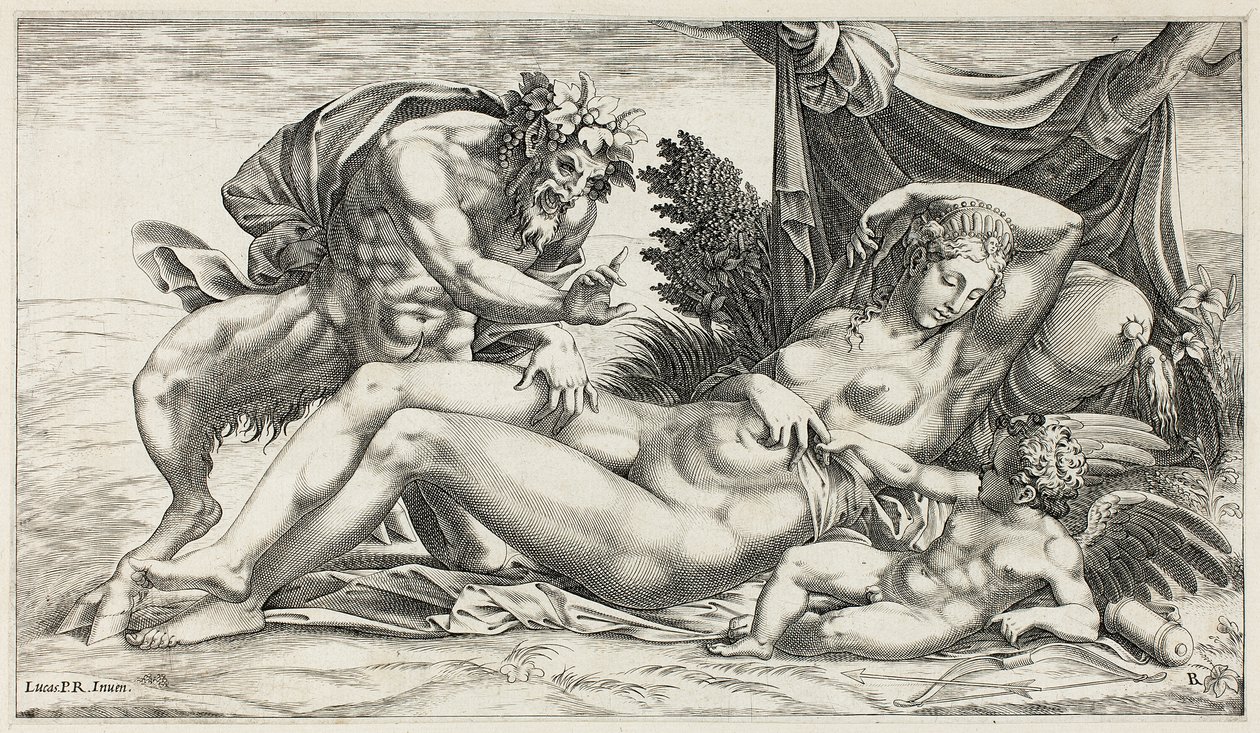 Jupiter og Antiope af Rene Boyvin