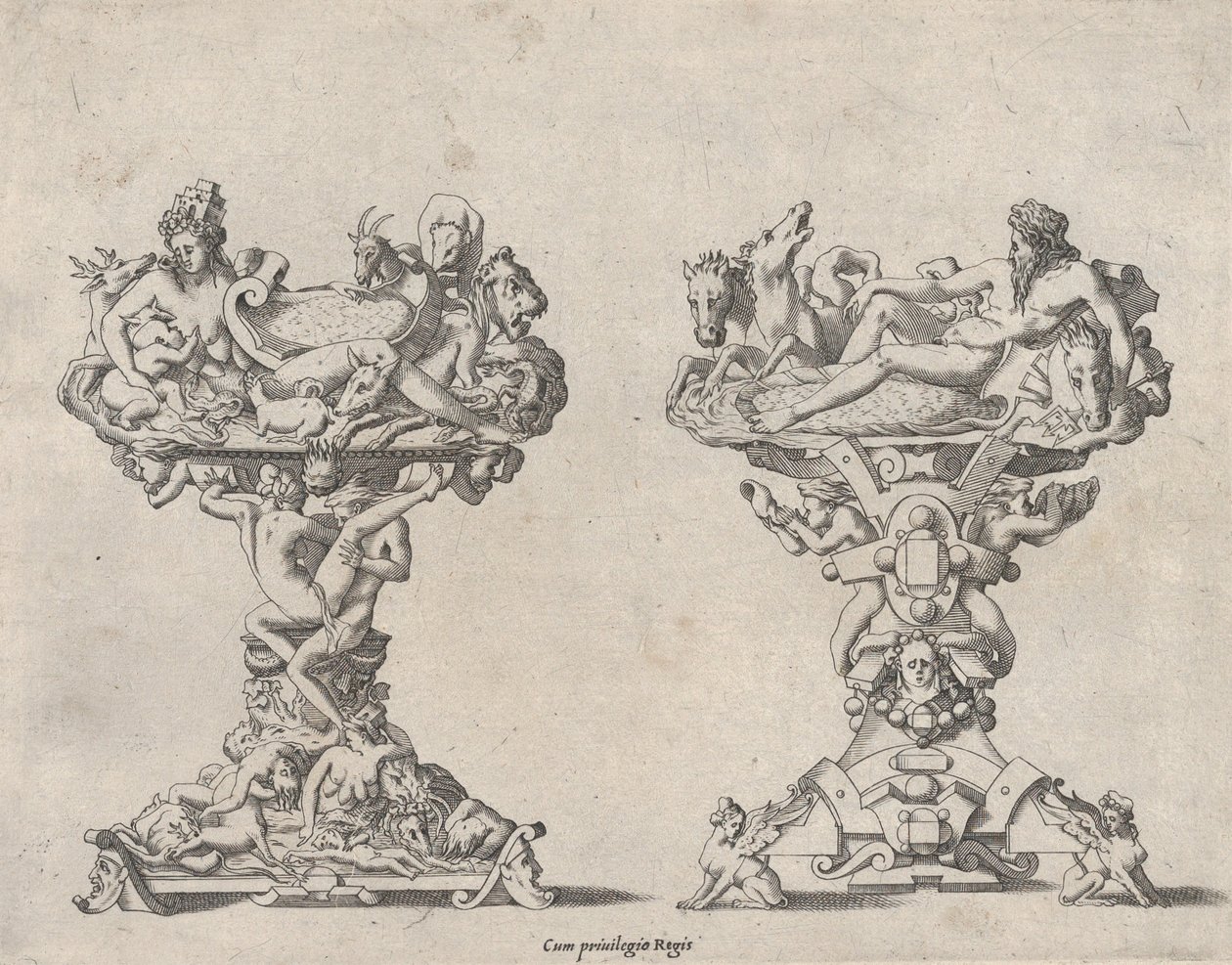 To Saltkældre, 1500-1700-tallet. af Rene Boyvin
