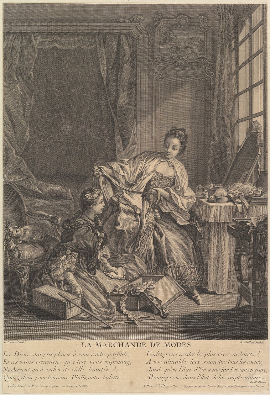 Modehandler, 1746-55. af Rene Gaillard