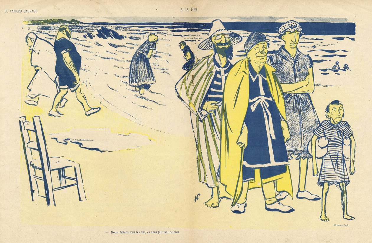 Illustration af Hermann-Paul (1864-1940) i Vildanden af Rene George Hermann Paul