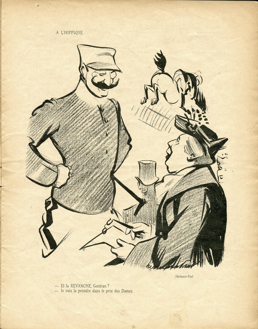 Illustration af Hermann-Paul (1864-1940) i Vildanden af Rene George Hermann Paul