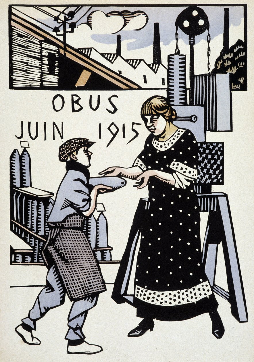 juni 1915 - i "" Krigskalender"", tegning af Hermann-Paul, red. 1916 af Rene George Hermann Paul