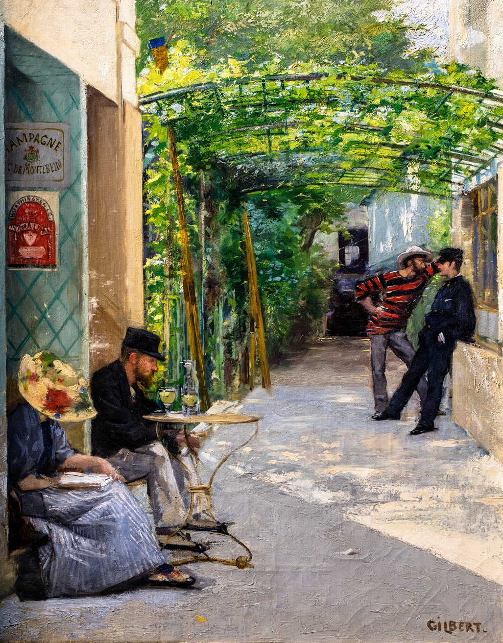 Hotel-restaurant Fournaise af Rene Joseph Gilbert