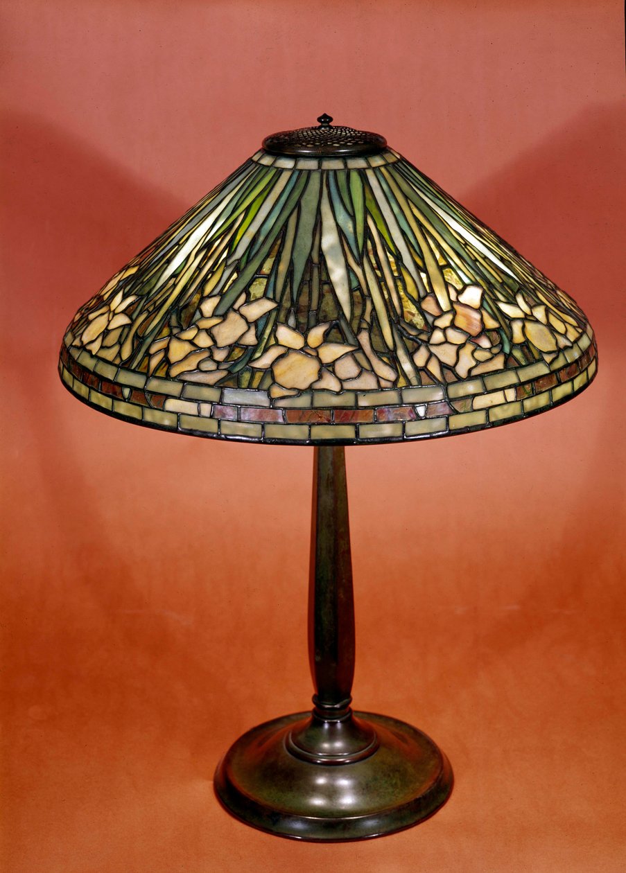 Skrivebordslampe i 1900 lavet af Rene Lalique (1860-1945) af Rene Jules Lalique