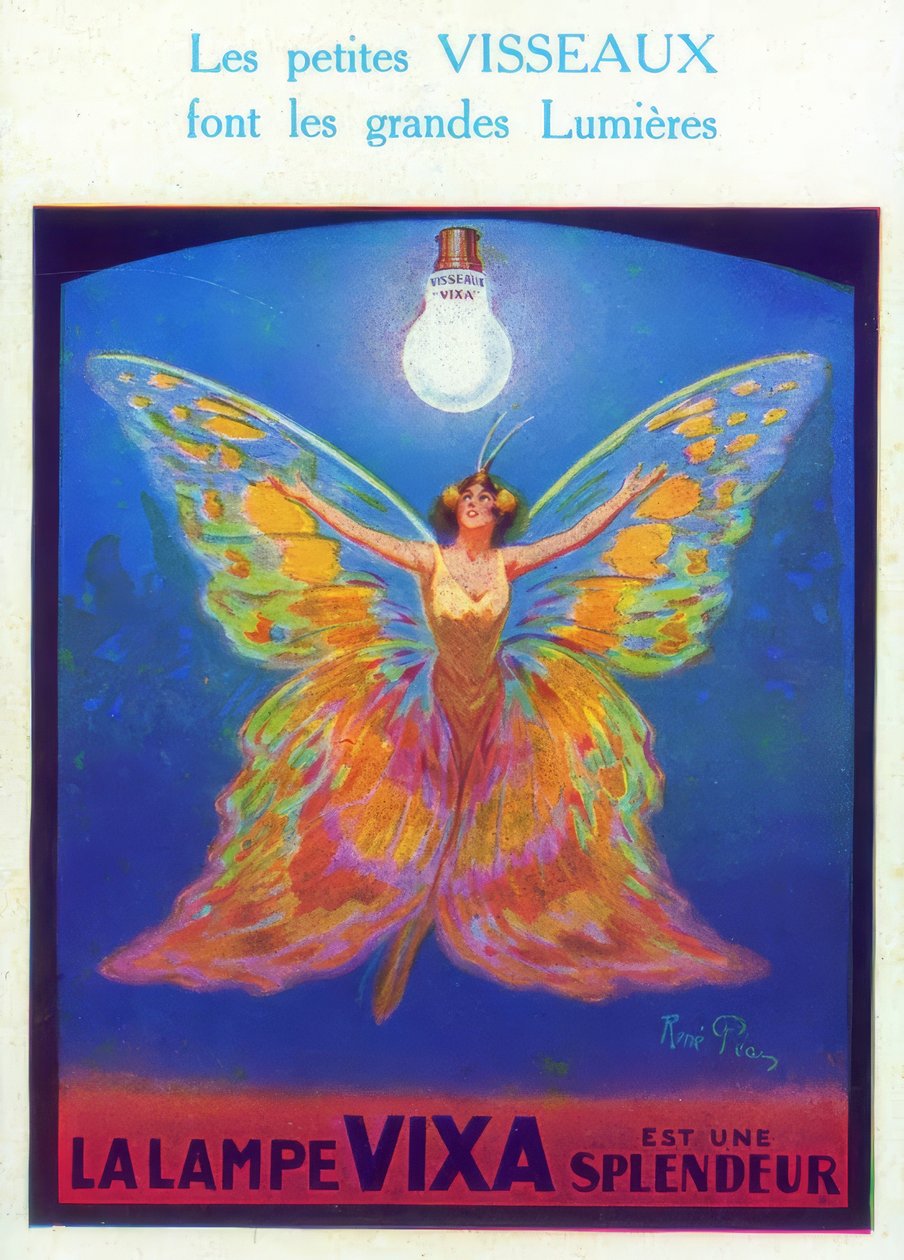 Visseaux-lamper af Rene Pean