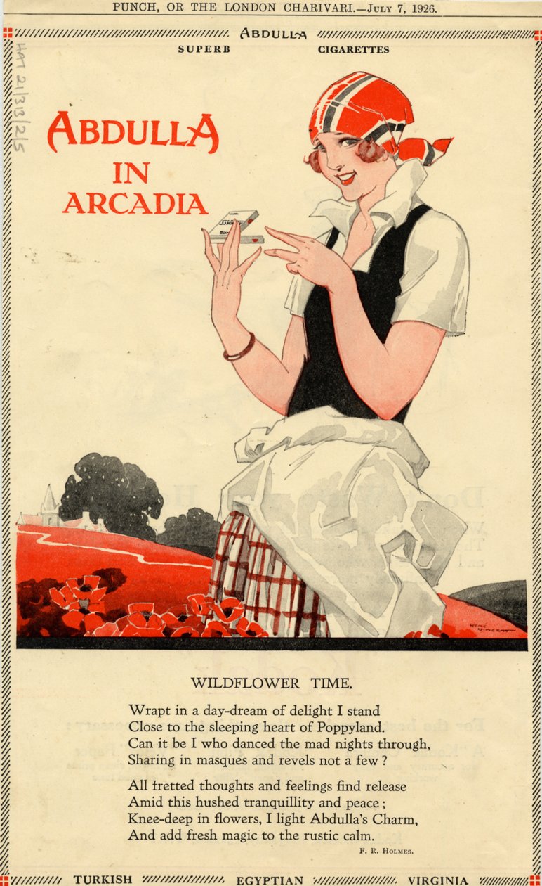Abdulla Cigaretter, 1926 af Rene Vincent