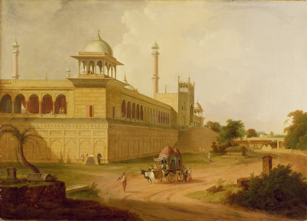 Jami Masjid, Delhi, 1811 af Rev. Edward Thomas Daniell