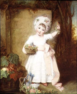 Portræt af Lady Isabella Manners, datter af hertugen af Rutland af Rev. Matthew William Peters