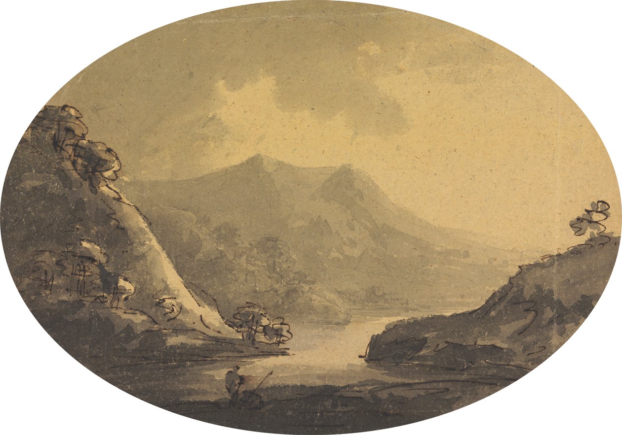 Landskab med fisker af Rev. William Gilpin