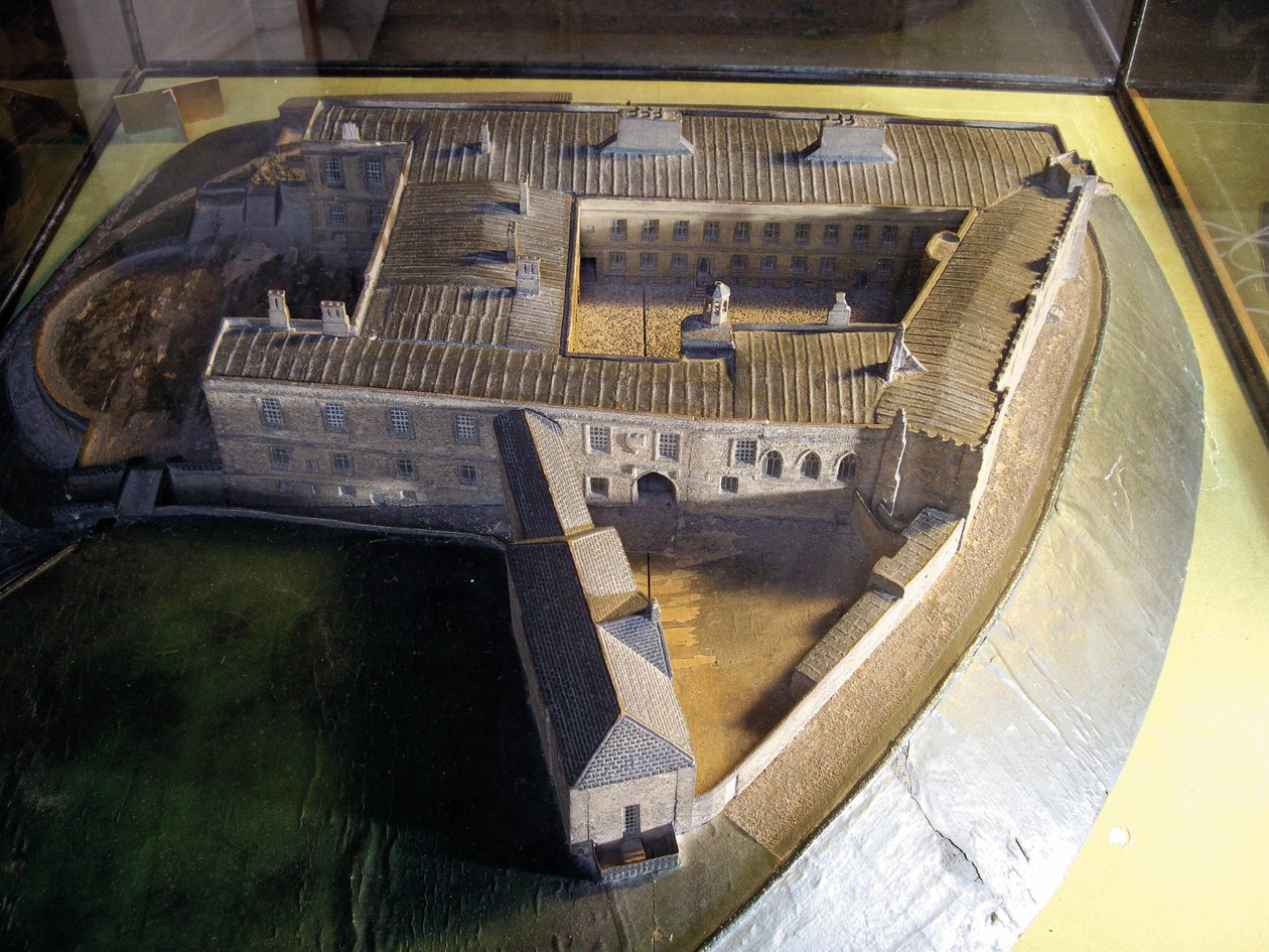 Model af Charles II-slottet, 1799 af Revd. William Mounsey