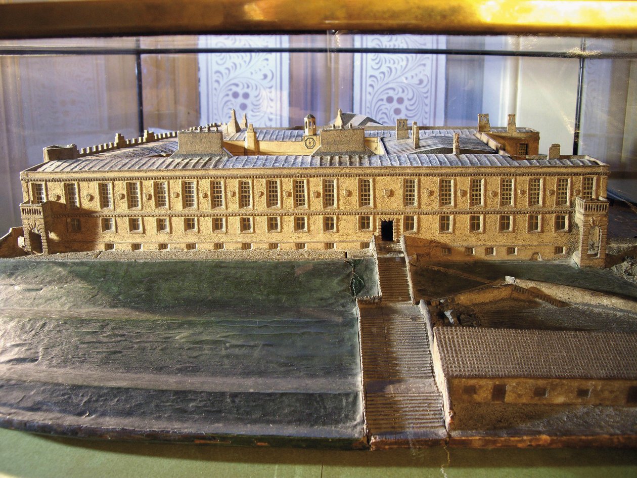 Model af Charles II-slottet, 1799 af Revd. William Mounsey