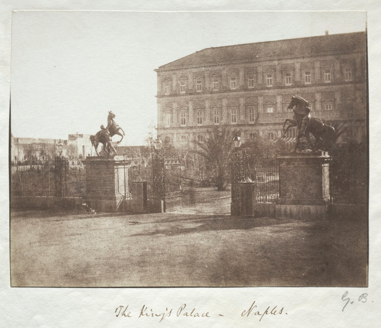 Kongens Palads, Napoli, før 1852. af Reverend George Wilson Bridges