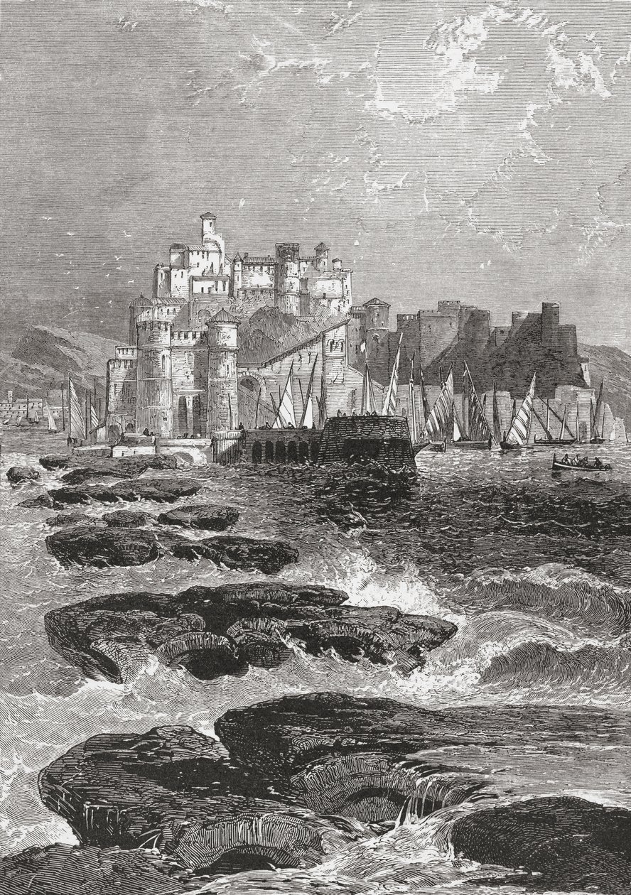 Pozzuoli, Napoli, Syditalien i slutningen af det 19. århundrede. Fra Italian Pictures af Rev. Samuel Manning, udgivet ca. 1890. af Reverend Samuel Manning