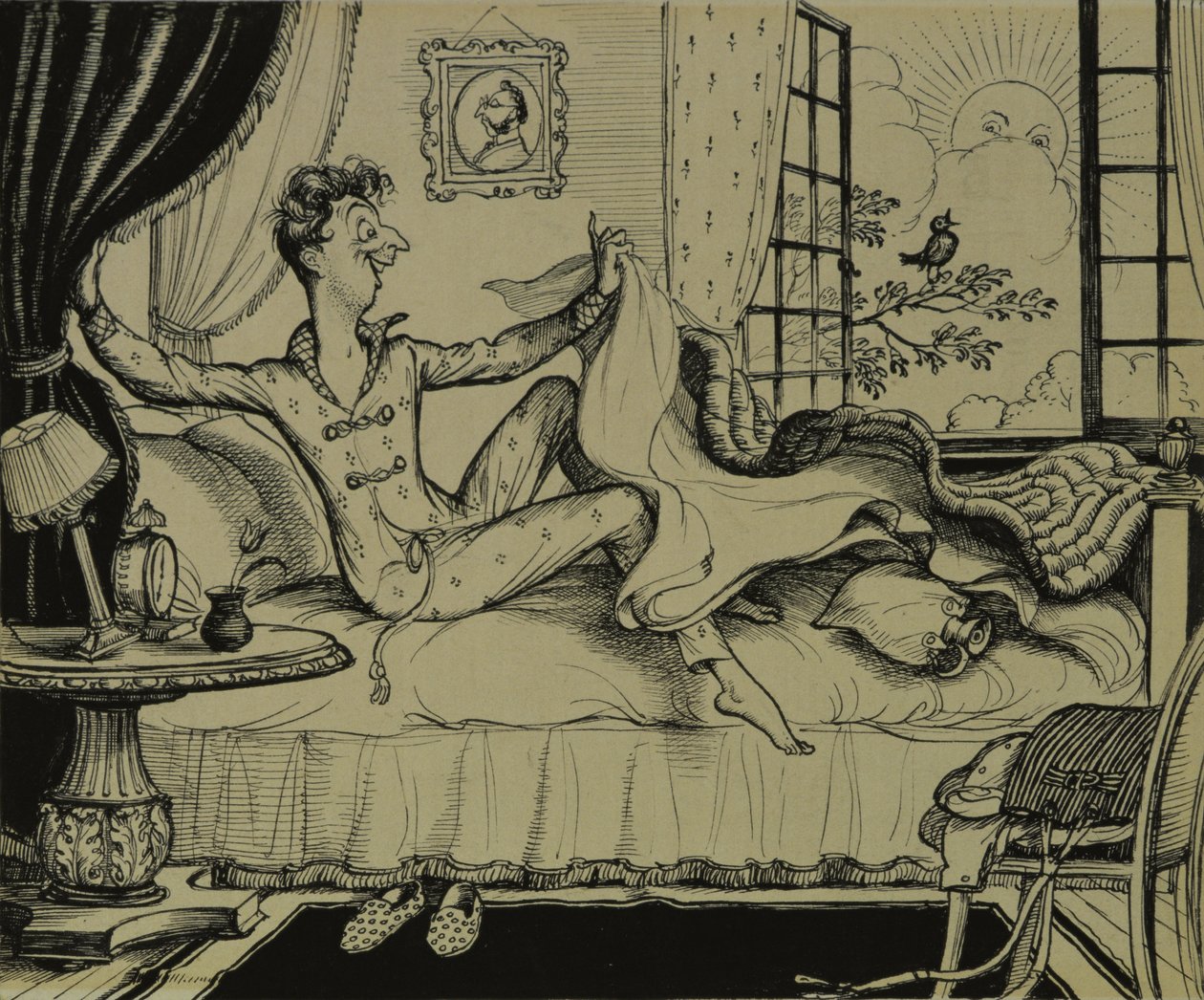 Værd at stå op for!, 1929 af Rex Whistler