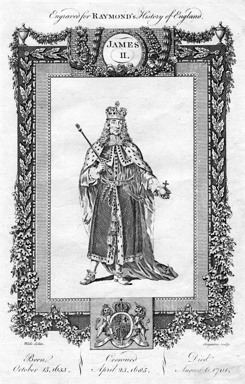 James II af England, 1700-tallet. af Reynolds Grignion