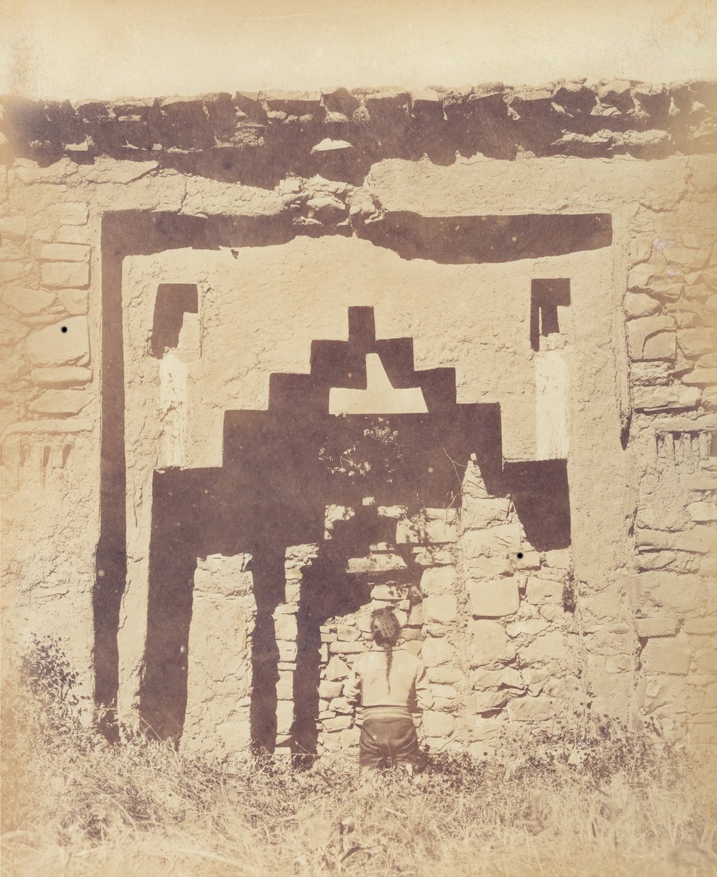 Ruiner af jomfruens tempel. Fra Album of Views fra den sydlige jernbane af Ricardo Villaalba