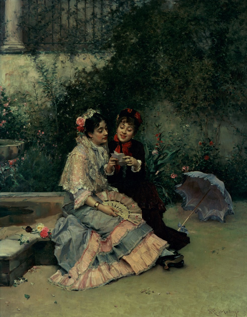 To spanske kvinder af Ricardo de Madrazo y Garreta