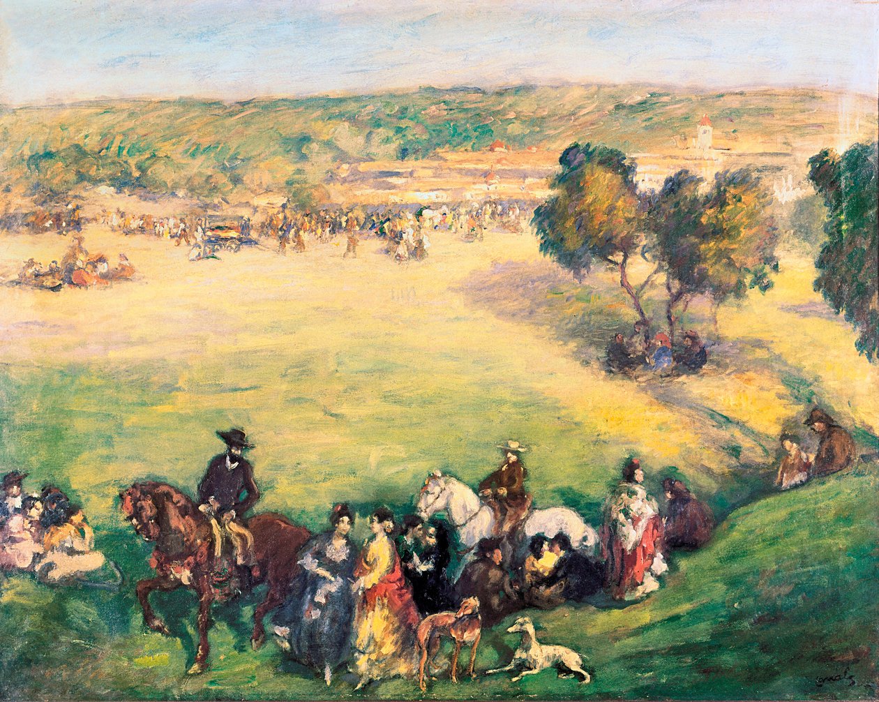 Engen. Maleri af Ricard Canals i Llambi (1876-1931). Olie på lærred. af Ricardo Canals y Llambi